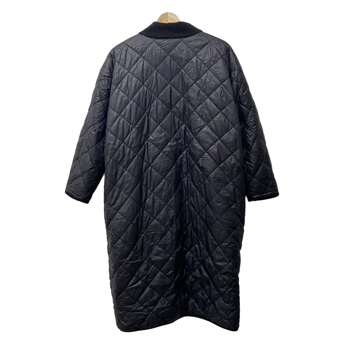mizuiro ind ミズイロインド コート レディース - 黒 長袖 キルティング 中綿 冬