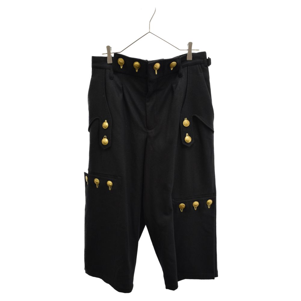 美品　リミフゥ　ヨウジヤマモト　変形　ストレッチ　パンツ　黒 Yohji Yamamoto POUR HOMME (ヨウジヤマモト プールオム) 19AW