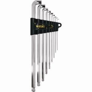 2営業日で発送 ワイズ WISE ボールポイント六角棒レンチ 1.5 2 2.5 3 4 5 6 8 10mm ロング 短 SBGTL-900 9入