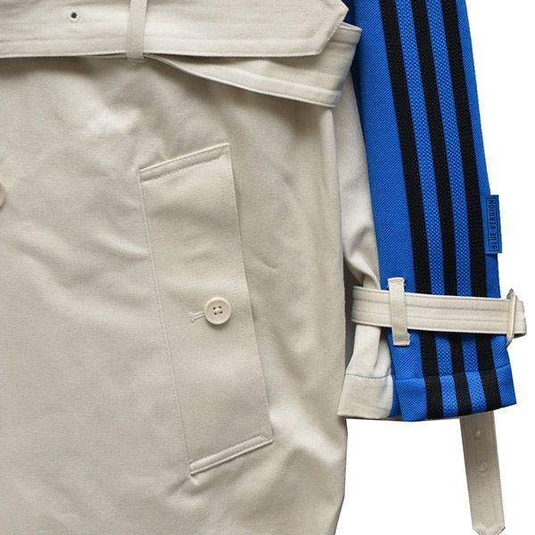 adidas blue version 83-C trench coat - ジャケット・アウター