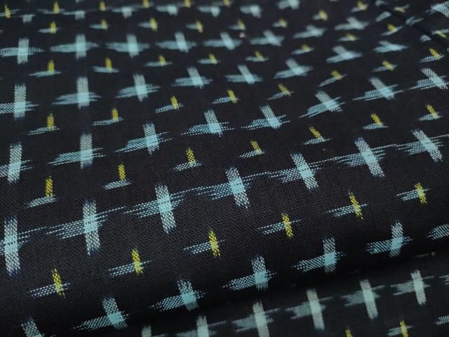 平和屋着物○久留米絣 単衣 十字絣 証紙付き 綿 逸品 CAAZ2661ut