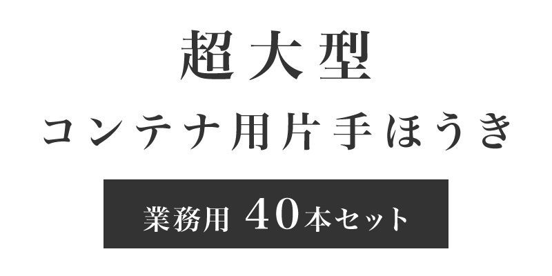 BNM1005527 ほうき 片手用 コンテナ用 業務用 40本 セット ビッグ