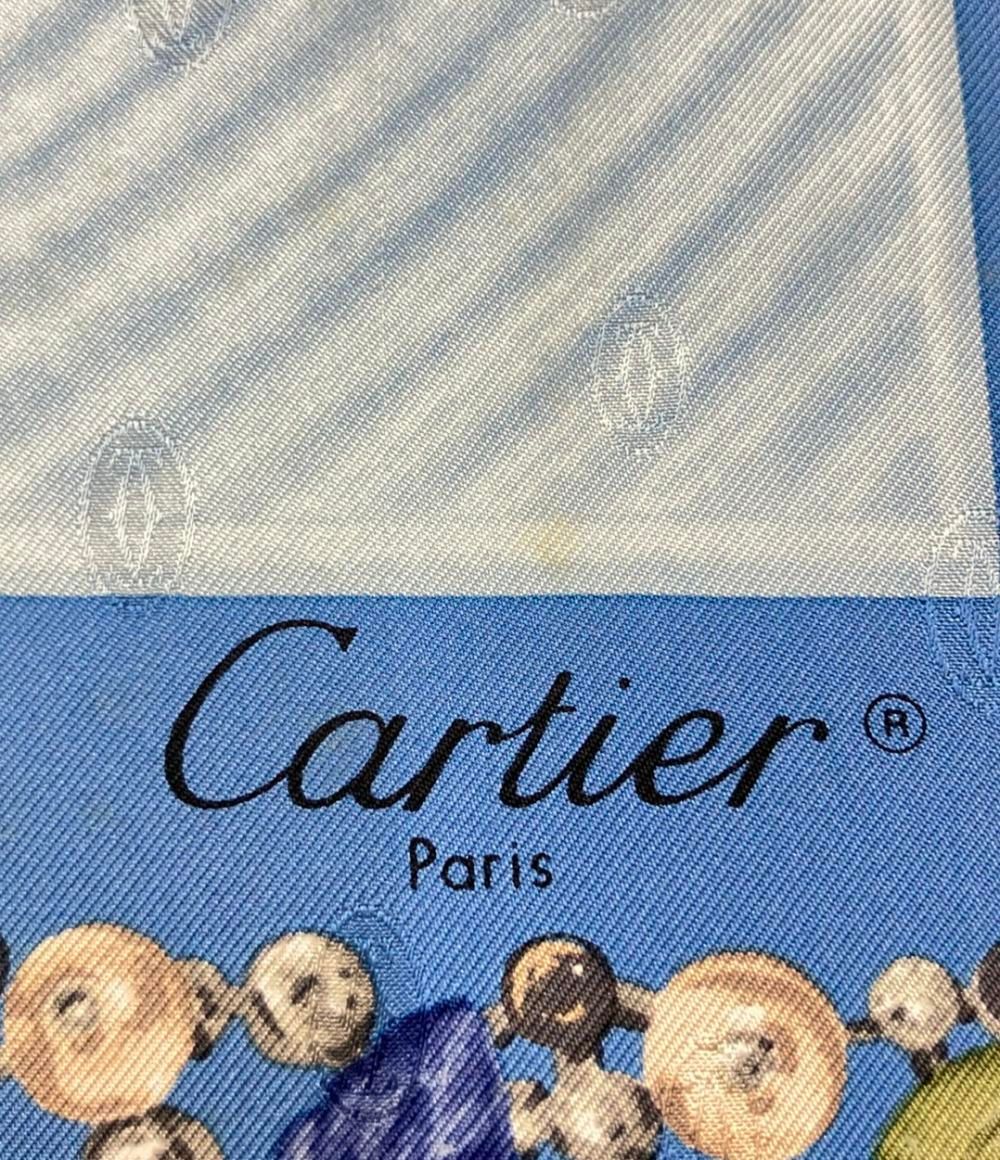 カルティエ スカーフ シルク100% 時計 販売 レディース CARTIER 良品