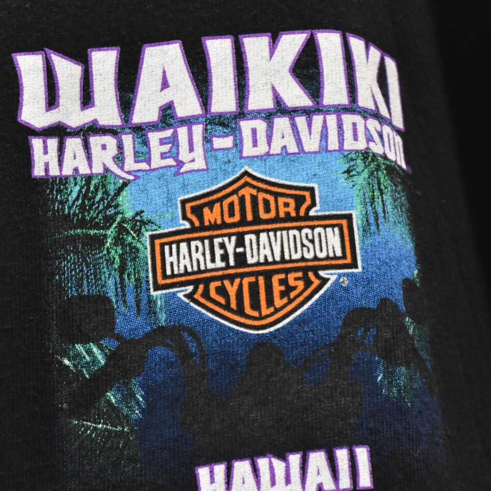 VINTAGE ヴィンテージ Harley-Davidson WAIKIKI ワイキキ両面プリント