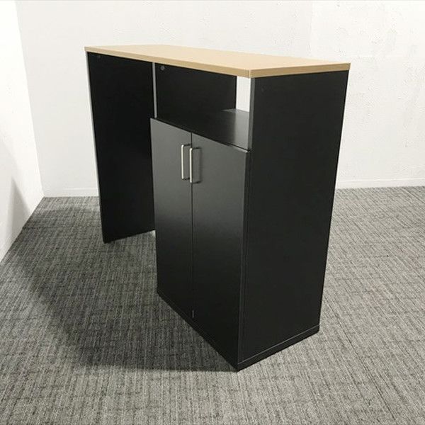 ♥ アウトレット ハイカウンター アスプルンド カフェカウンター 片面タイプ ブラック