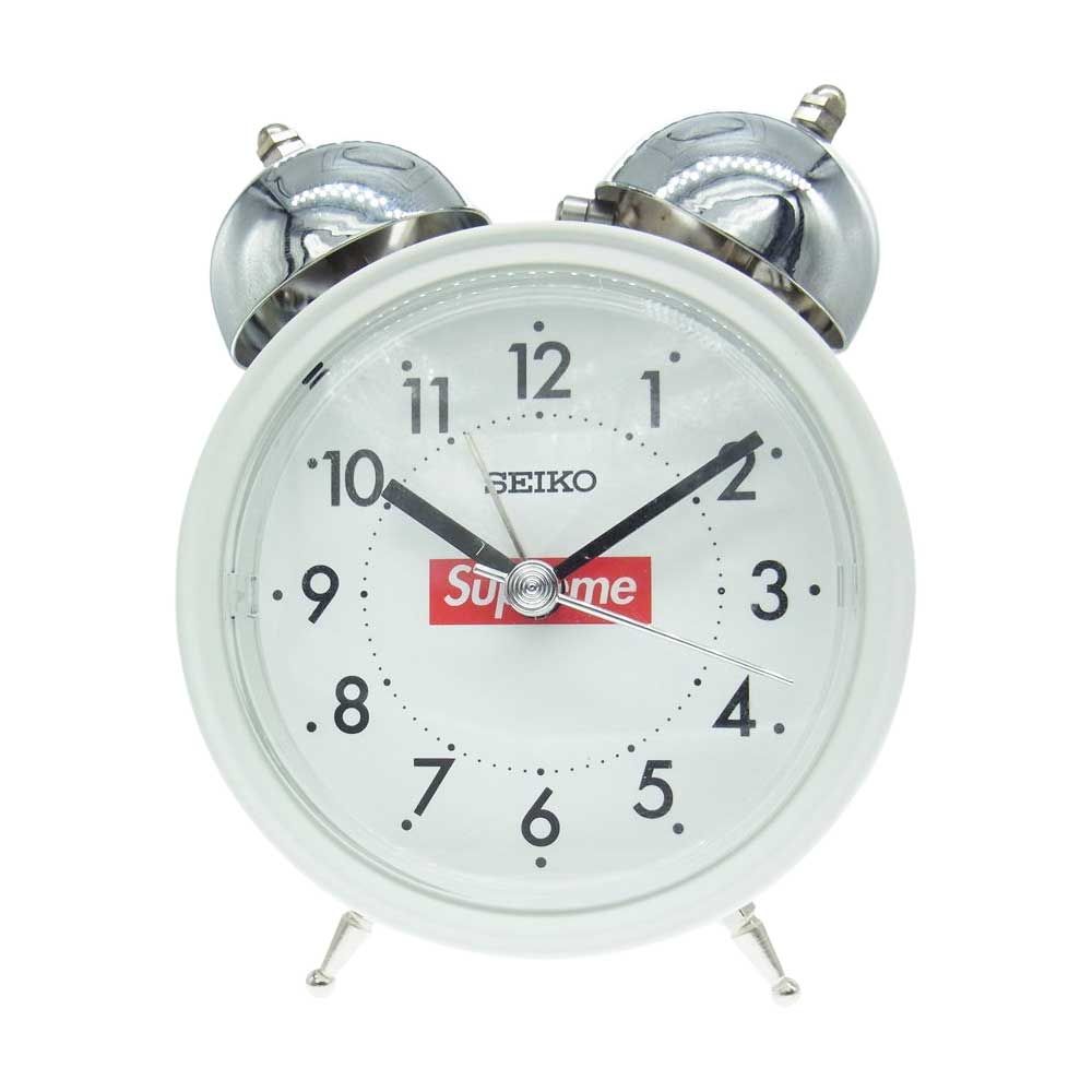 中古　Supreme Alarm Clock White Supreme シュプリーム 時計 Seiko Alarm Clock White セイコー