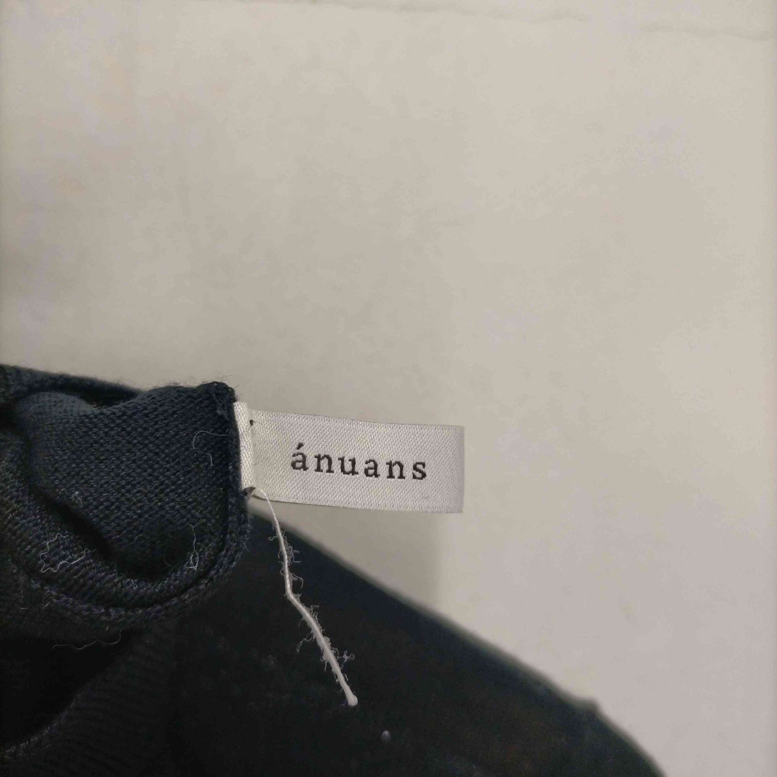 アニュアンス anuans 23AW ウールクルーネックプルオーバー レディース  
