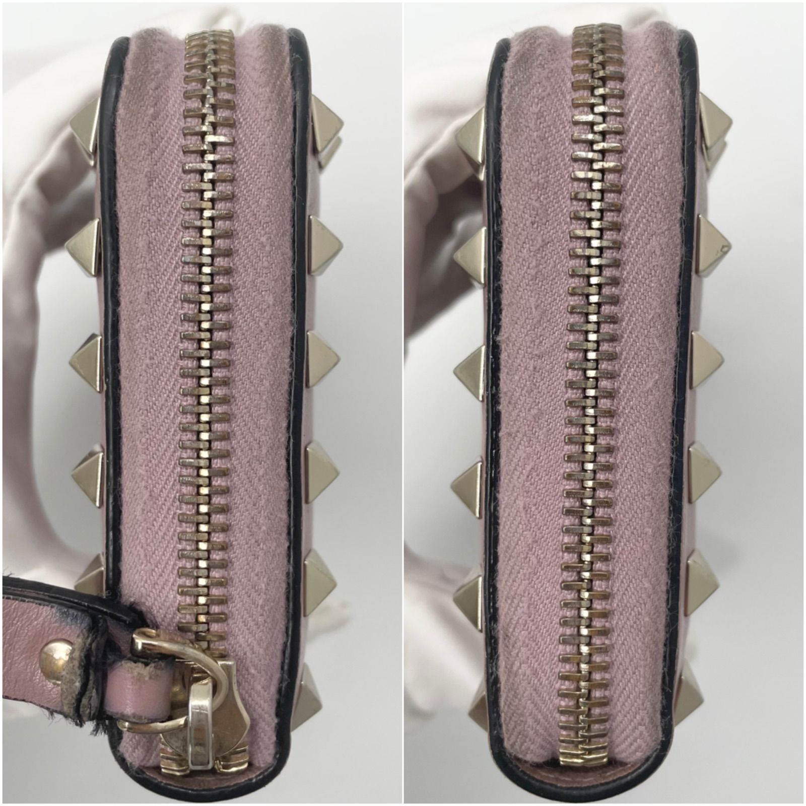 Valentino ヴァレンティノ 長財布 ピンクベージュ