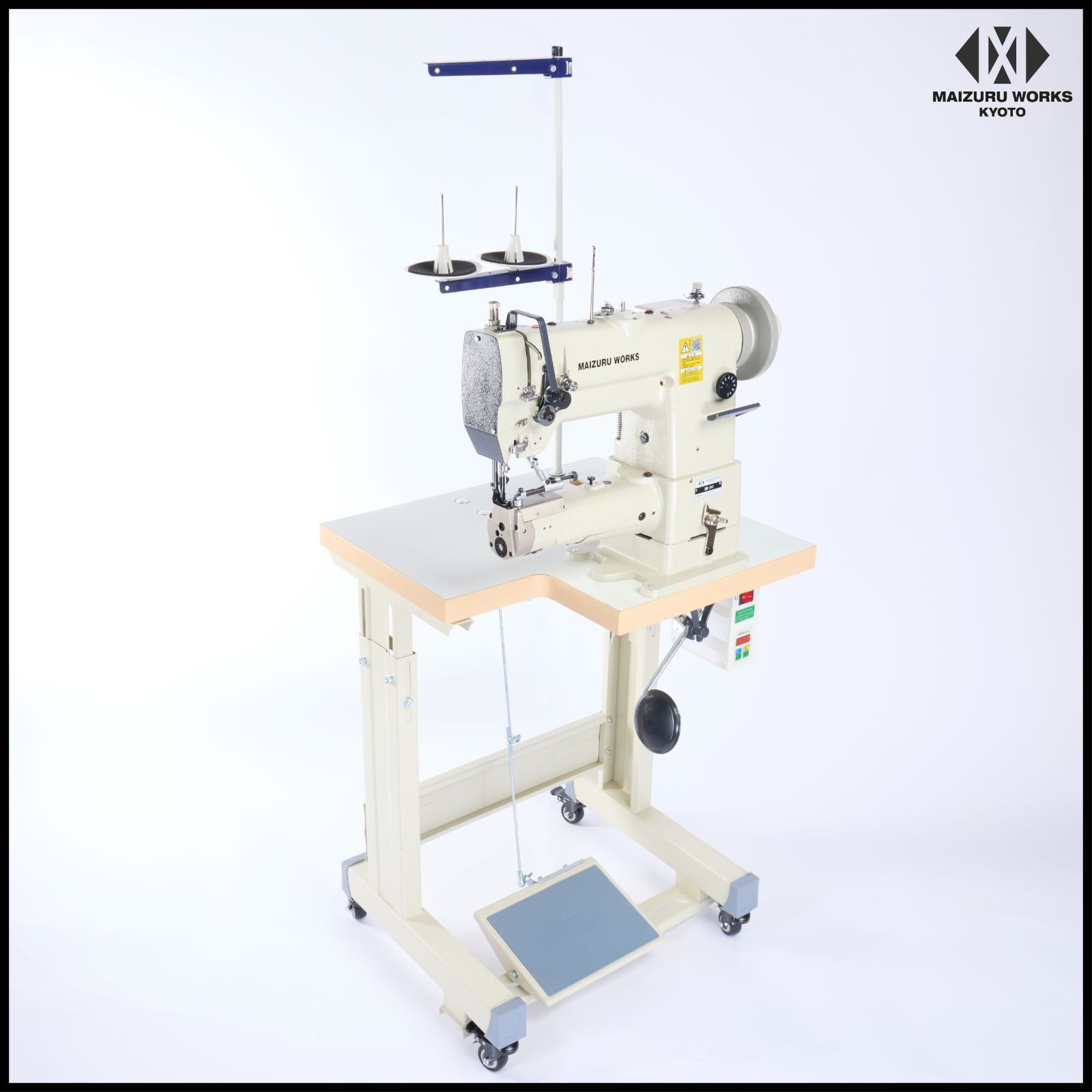 MW-341PRO 筒型1本針本縫総合送りミシン サーボモーター 吊り下げ定規