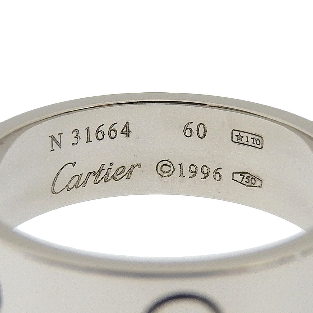 CARTIER】カルティエ ラブリング K18ホワイトゴールド 19号 N31664