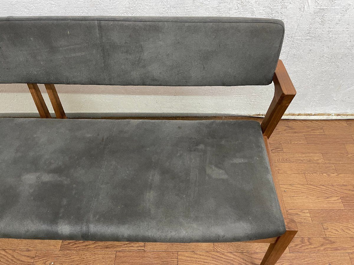 ●冨士ファニチア Koti コティ 背付3Pベンチ D04530 ダイニングベンチ 3人掛け 長椅子 ウォールナット 北欧スタイル 定価18万 貝1232 WWW_NOITHATQUANGTHANH_NET