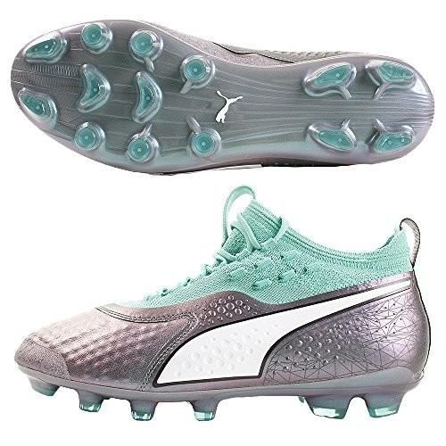 プーマ(PUMA) サッカースパイク プーマワン 1 IL レザー HG 104927-01 カラーシフト/グリーン/ホワイト/ブラック 26.0cm