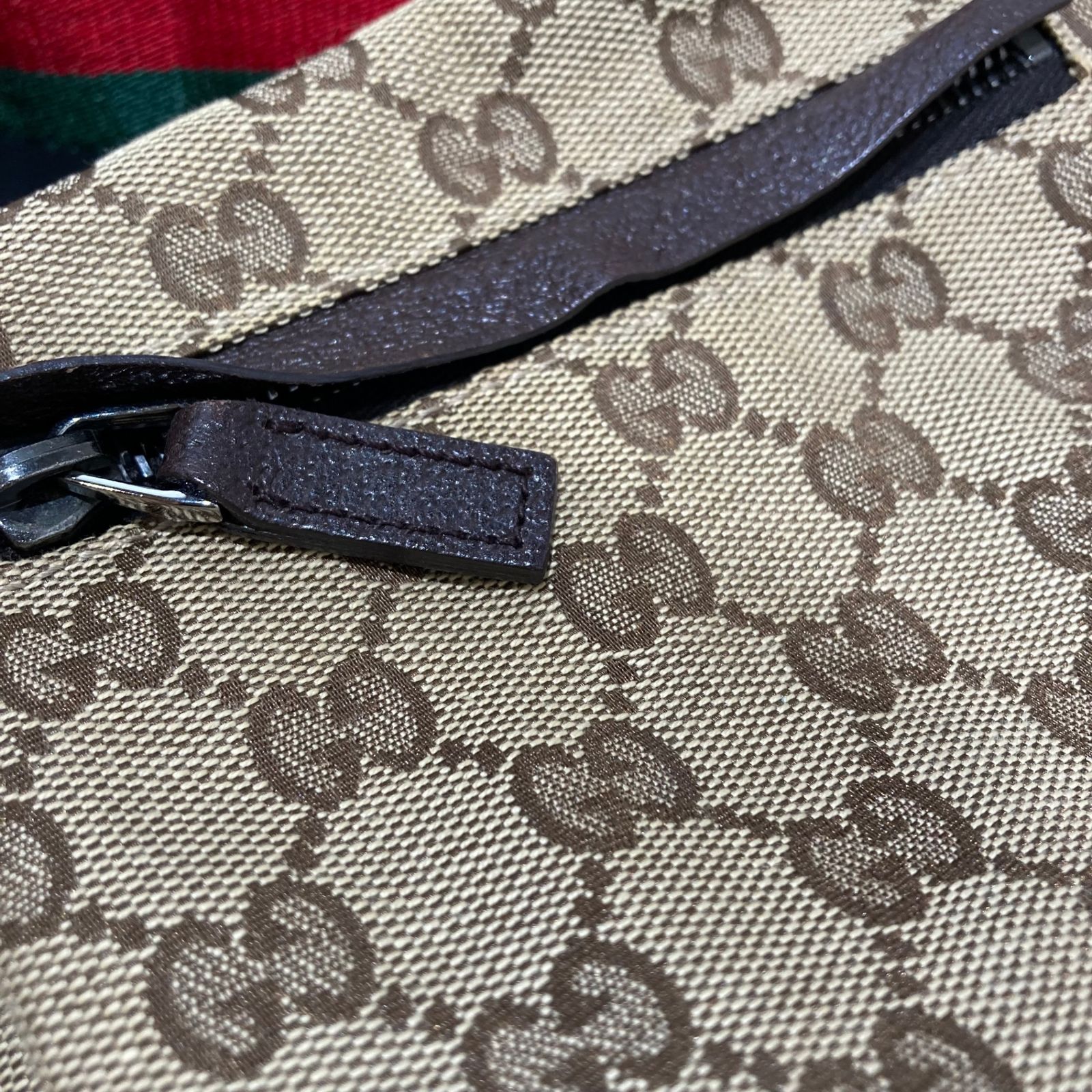 GUCCI (グッチ) ★★ - 28566・492783 シェリーライン GGキャンバス ウエストバッグ ユニセックス ベージュ FREE GUCCI（グッチ） シェリー GGキャンバス ボディバッグ ウエストバッグ