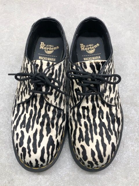 Dr.Martens(ドクターマーチン) WACKO MARIA ワコマリア コラボ 1461 3ホール シューズ UK8 約27cm WHITE TIGER CAMO 【B0581-007】