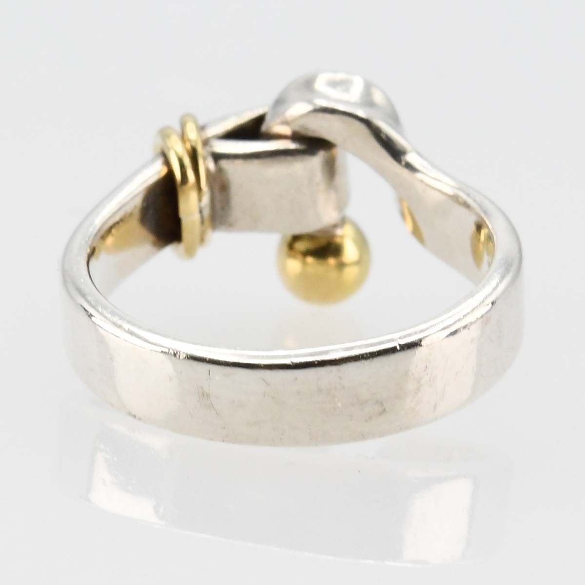 168　Tiffany & Co. ティファニー　フック&アイ　7.5号 TIFFANY & Co. ティファニー フック＆アイ リング 約7.5号 925 750 3.7