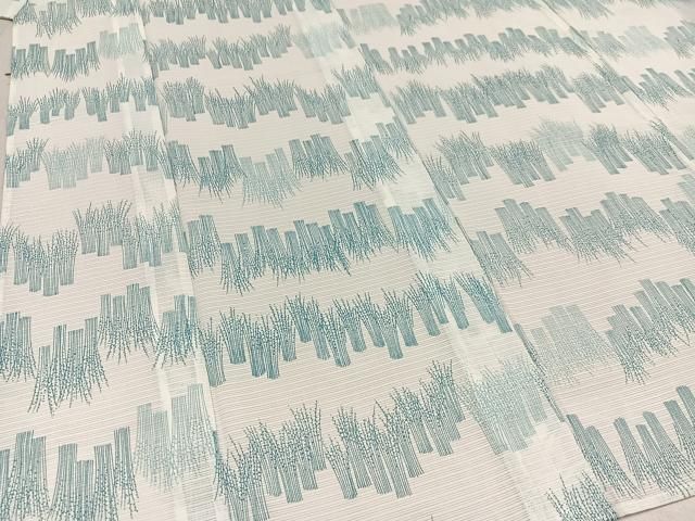 平和屋着物＊夏物 小紋 絽 草木文 洗える着物 AAAV1496ph