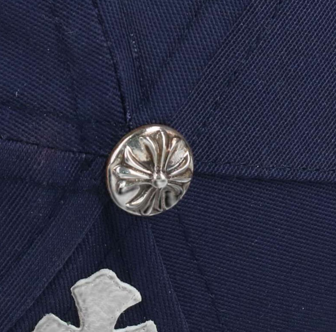 CHROME HEARTS CHHAT CH刺繍クロスパッチベースボールキャップ CHROME HEARTS クロムハーツ CH HAT CH刺繍 クロスパッチ ベース