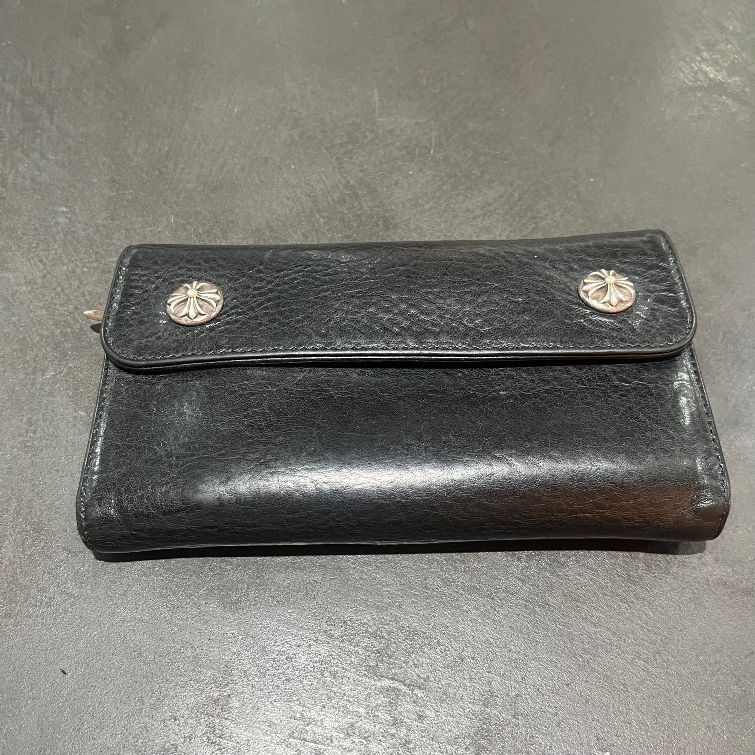インヴォイス原本付き 国内正規 CHROME HEARTS WAVE WALLET ウェーブ