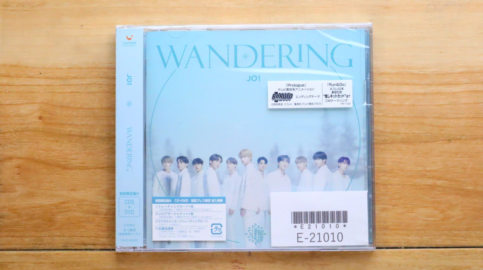国内盤CD☆ジェイオーワン/JO1□ WANDERING(初回限定盤A)CD+DVD