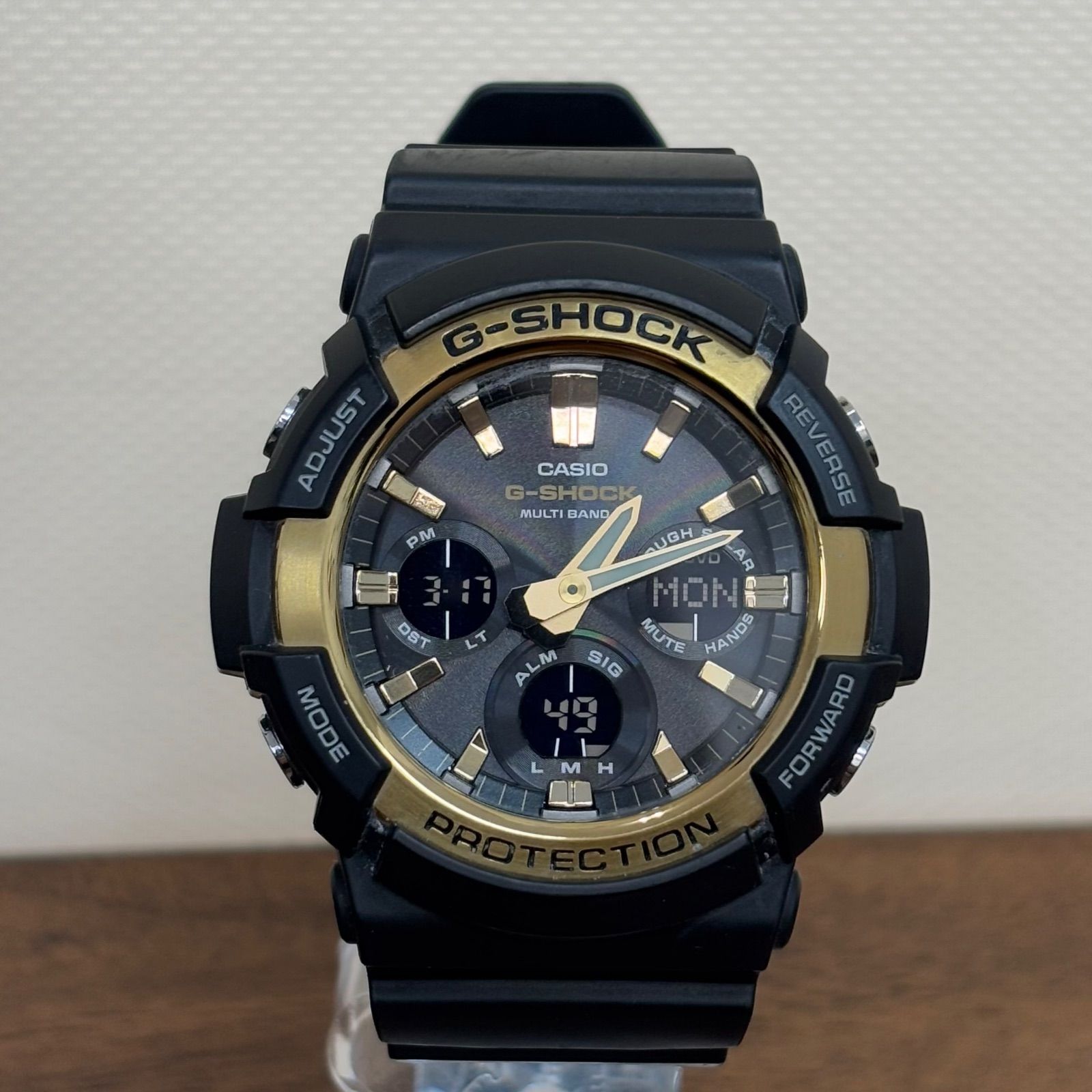 ▪️ CASIO カシオ G-SHOCK 腕時計 時計 ブラック ゴールド 電波