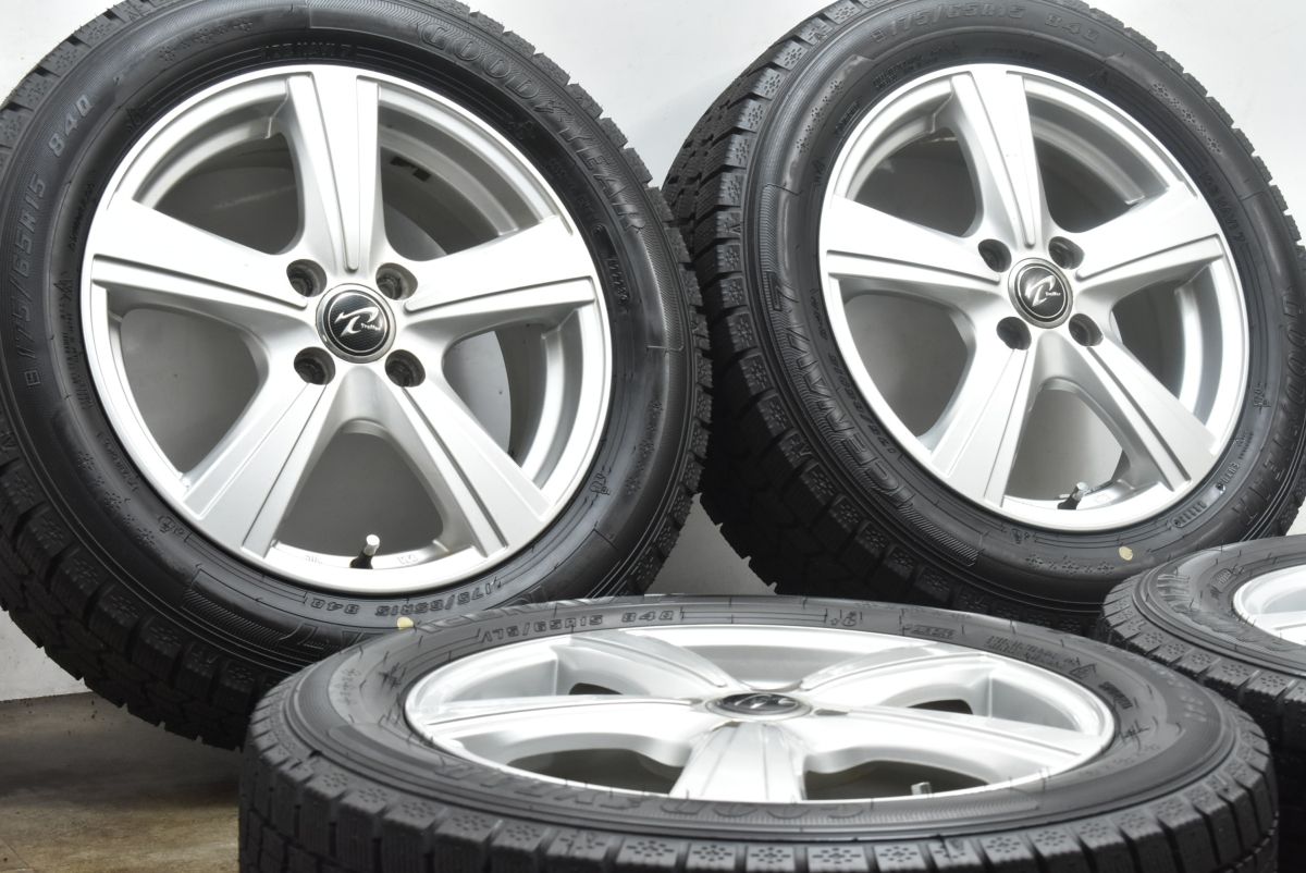 【送料無料】【バリ溝VRX付】DUFACT 15in 5.5J +42 PCD100 ブリザック 195/65R15 2017年製 アクア ポルテ スペイド フィット キューブ 2023年製 超バリ溝DUFACT 15in 5.5J +42 PCD100 ノーストレック N5