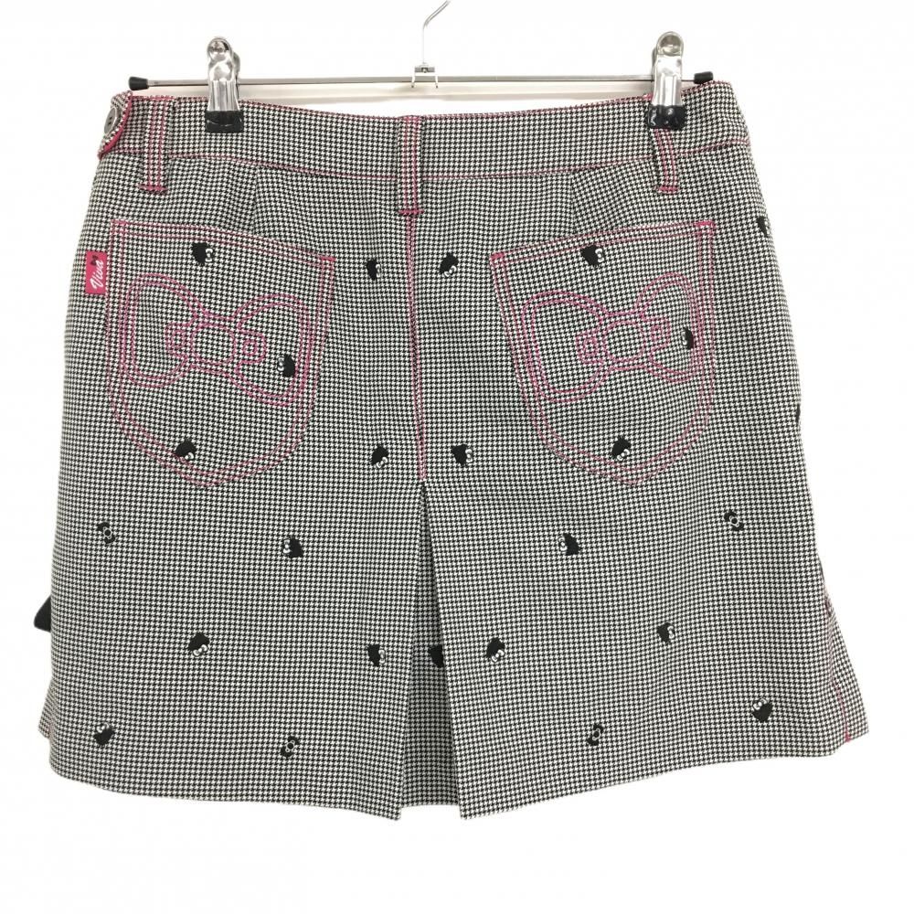 ☆特価☆【美品】ビバハート×ハローキティ スカート 白×黒 千鳥