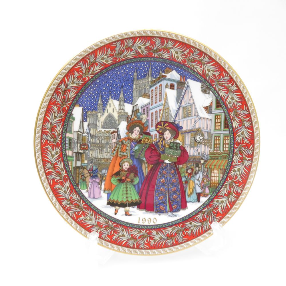  ウエッジウッド　1992年 クリスマスプレート 　ジャスパー ウエッジウッド 1992年 クリスマスプレート ジャスパー Wedgwoodの