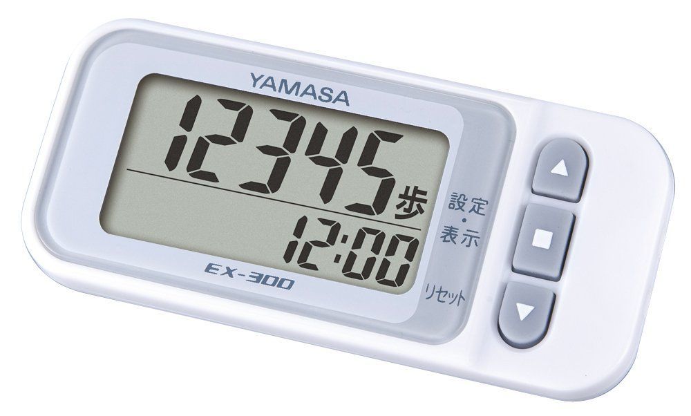 山佐(YAMASA) 万歩計 ポケット万歩 らくらくまんぽ ホワイト EX