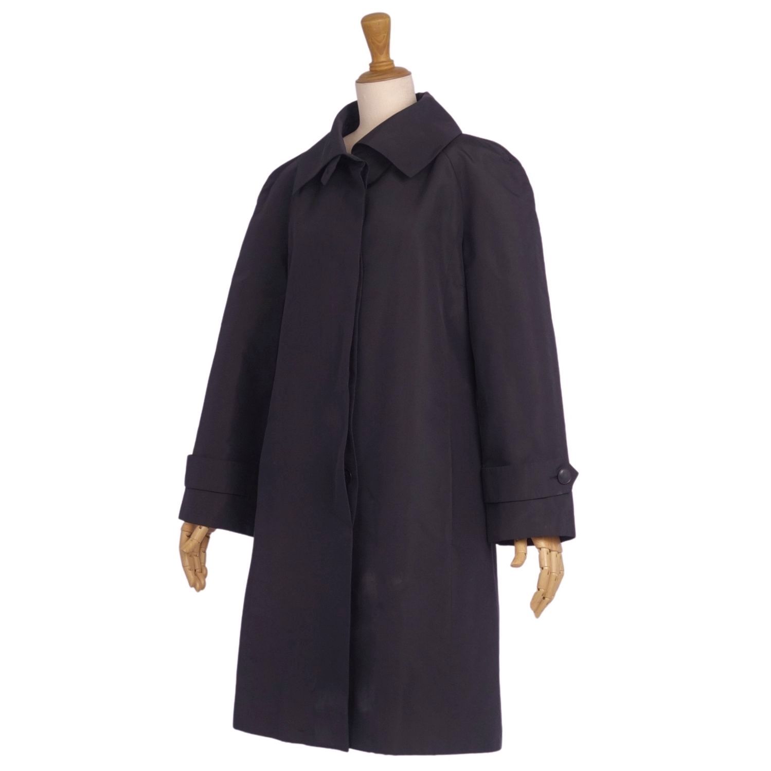 【希少】HERMESエルメス　ヴィンテージステンカラーコート レッド 希少】HERMESエルメス ヴィンテージステンカラーコート レッド