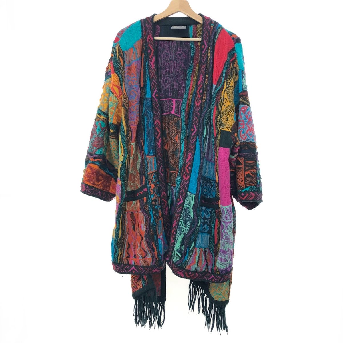 COOGI クージー ストールドッキング ボタンレスカーディガン サイズ:M 