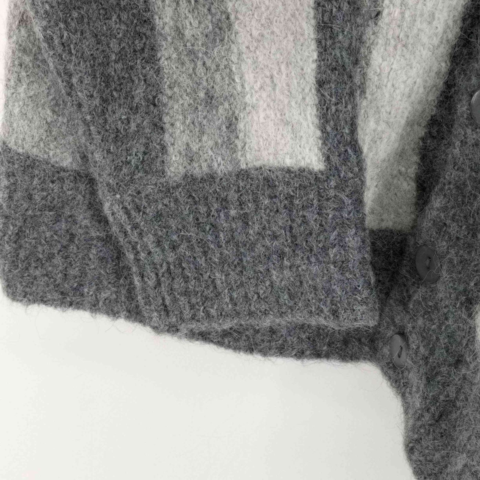 シップス SHIPS Alpaca Blend アルパカ ガーター Vネック カーディガン 