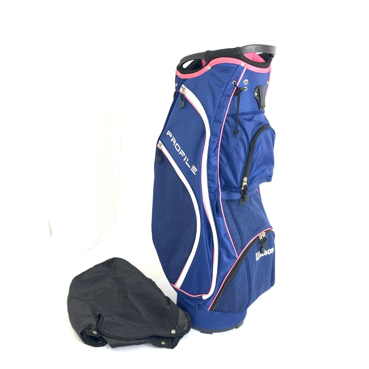 ゴルフキャディバック9.5型 極美品□ Wilson Golf ウィルソンゴルフ WGB5307 超軽量 キャディ