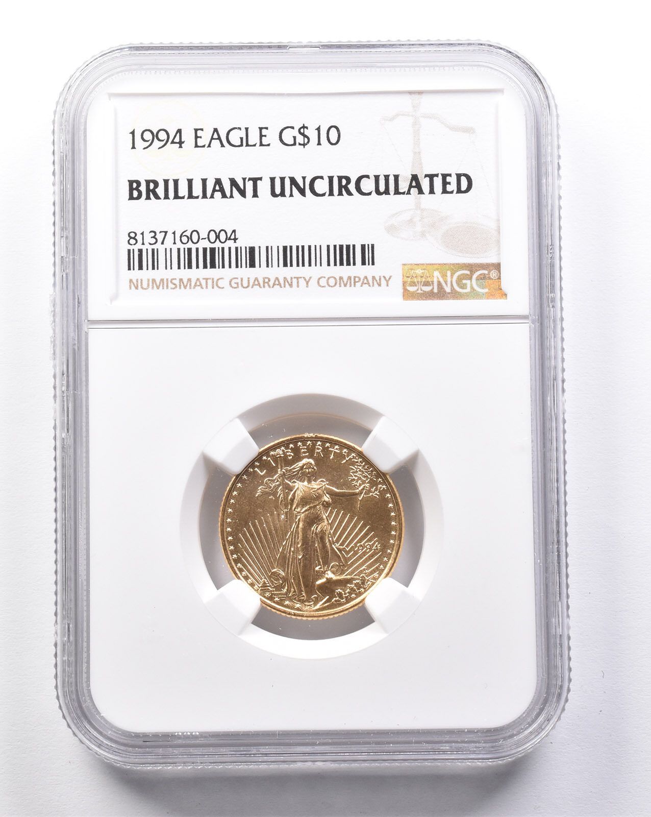 BU 1994 $10 アメリカン ゴールド イーグル 1|4 オンス ゴールド NGC