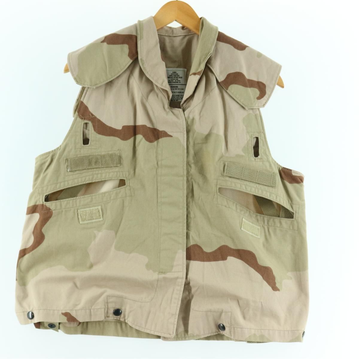 古着 90年納品 米軍実品 3C デザートカモ 迷彩 PASGTベスト用 ボディー 