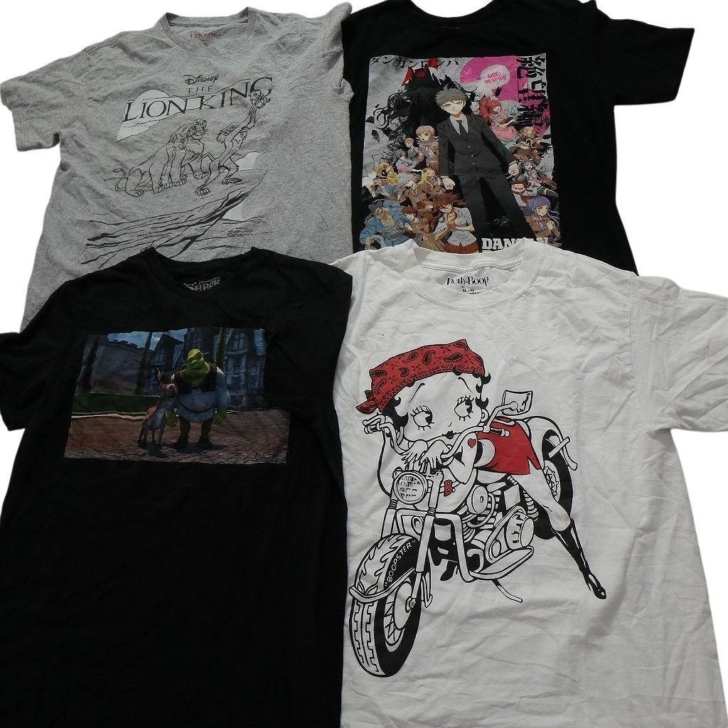 古着卸 キャラクター 半袖Tシャツ 15枚セット メンズ M ナルト ポケモン ベティちゃん 鬼滅の刃 ヒロアカ 古着 NC3872 WWW_KARIMZIABAT_FR