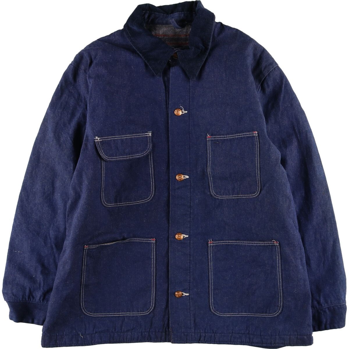 古着 濃紺 70年代 ラングラー Wrangler デニムカバーオール メンズXL ヴィンテージ/evb004192 - メルカリ