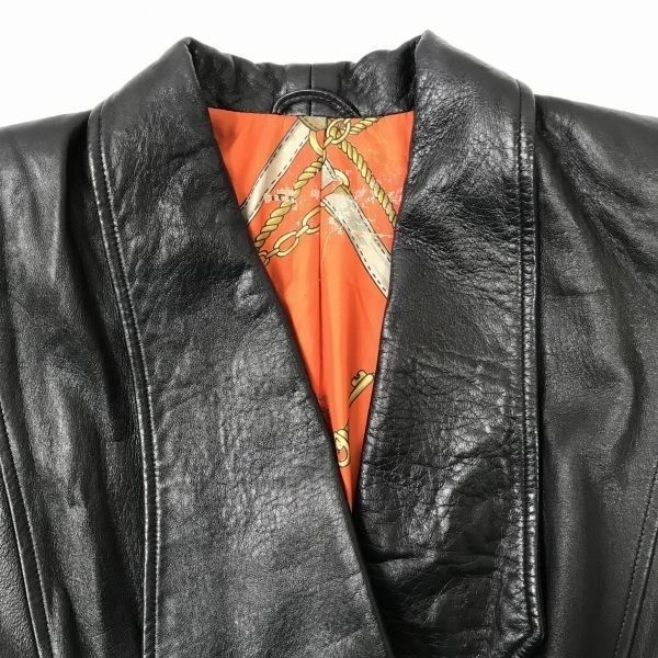 極美品　Modini シープスキン 羊革 ブラック レザー コート L 肉厚 楽天市場】シープスキン/イントレチャート レザージャケット