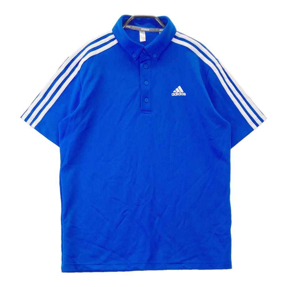 サイズ：XO ADIDAS GOLF アディダスゴルフ 半袖ポロシャツ ボタン