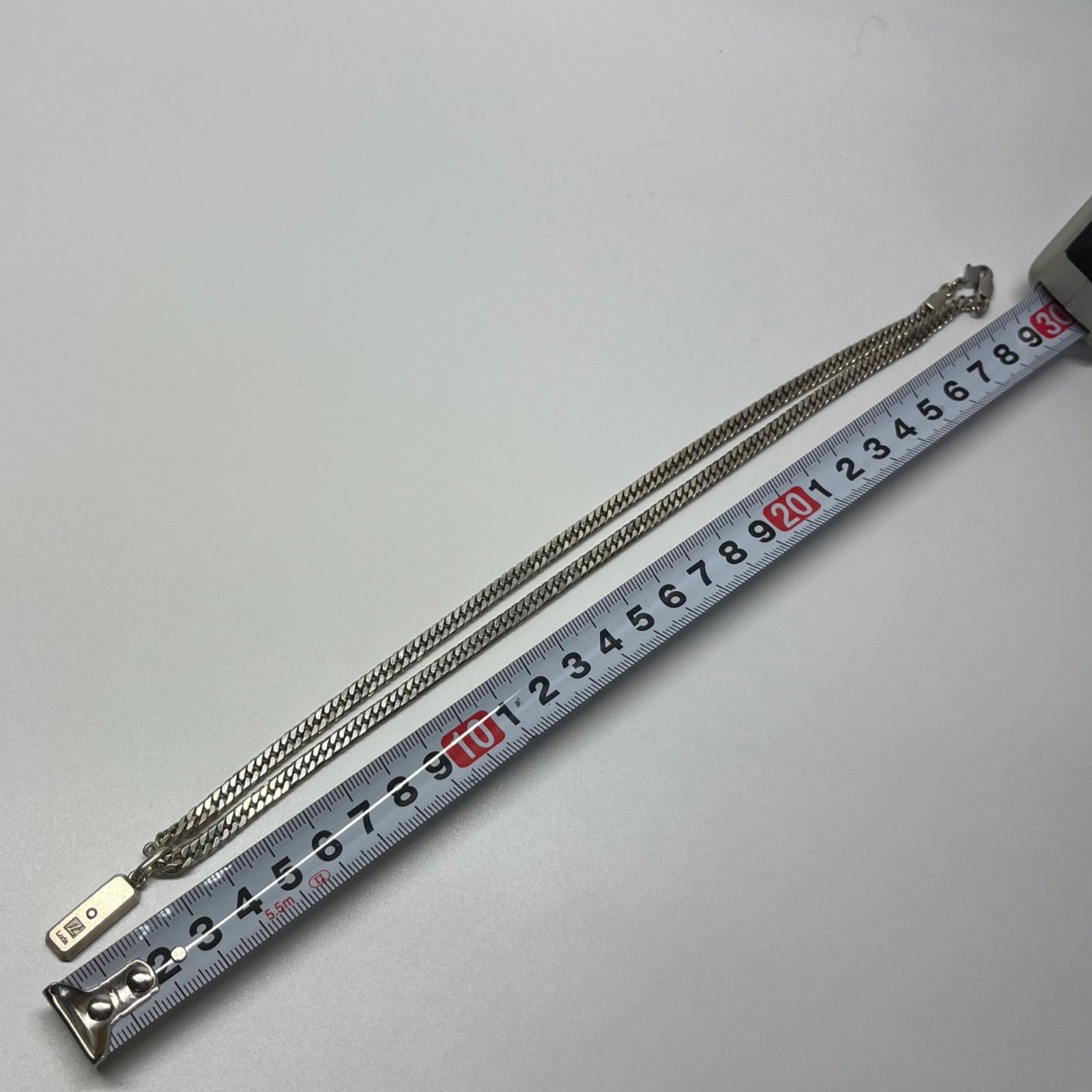 Leda SILMA レダシルマ 喜平チェーン ネックレス シルバー 石付き