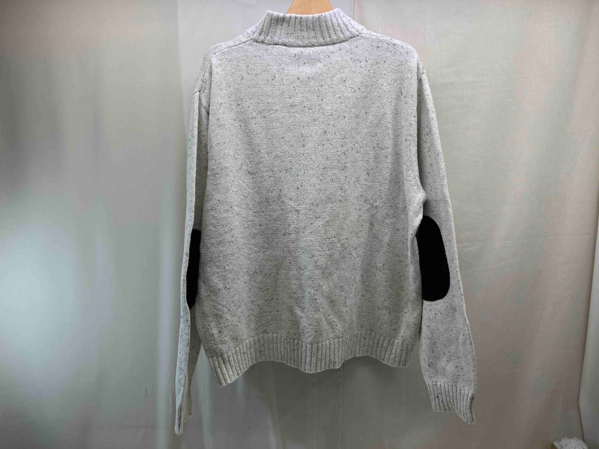 CHAPS チャップス ハーフボタン コットンニット 古着 ニット Lauren ハーフジップ エルボーパッチ - コットン ラルフローレン セーター Ralph ブラウン ハーフボタンコットンニット