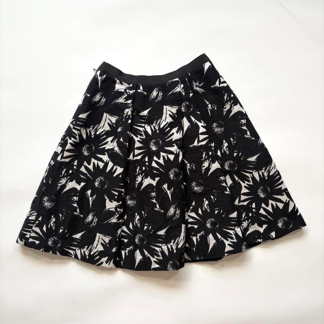 ANAYI シルク花柄フレアスカート アナイ ANAYI スカート 花柄 フレア