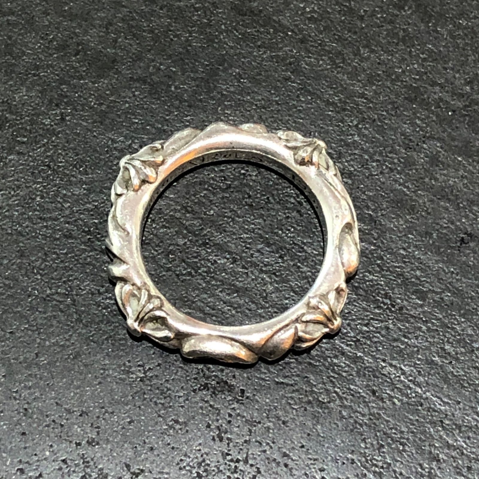 CHROME HEARTS スクロールバンド リング シルバーリング 指輪