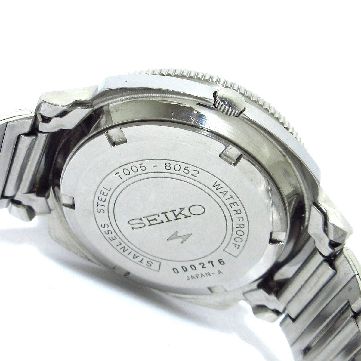 SEIKO(セイコー) 腕時計 7005-8052 メンズ SS/ダイバー 白 - メルカリ