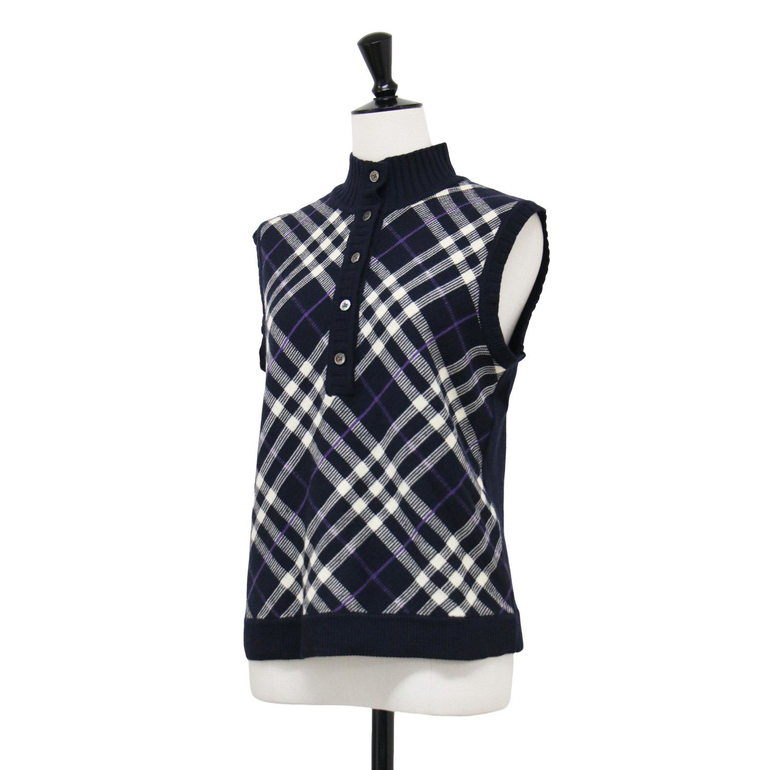 BURBERRY バーバリー ベスト ネイビー 紺 サイズ:M | GOLF