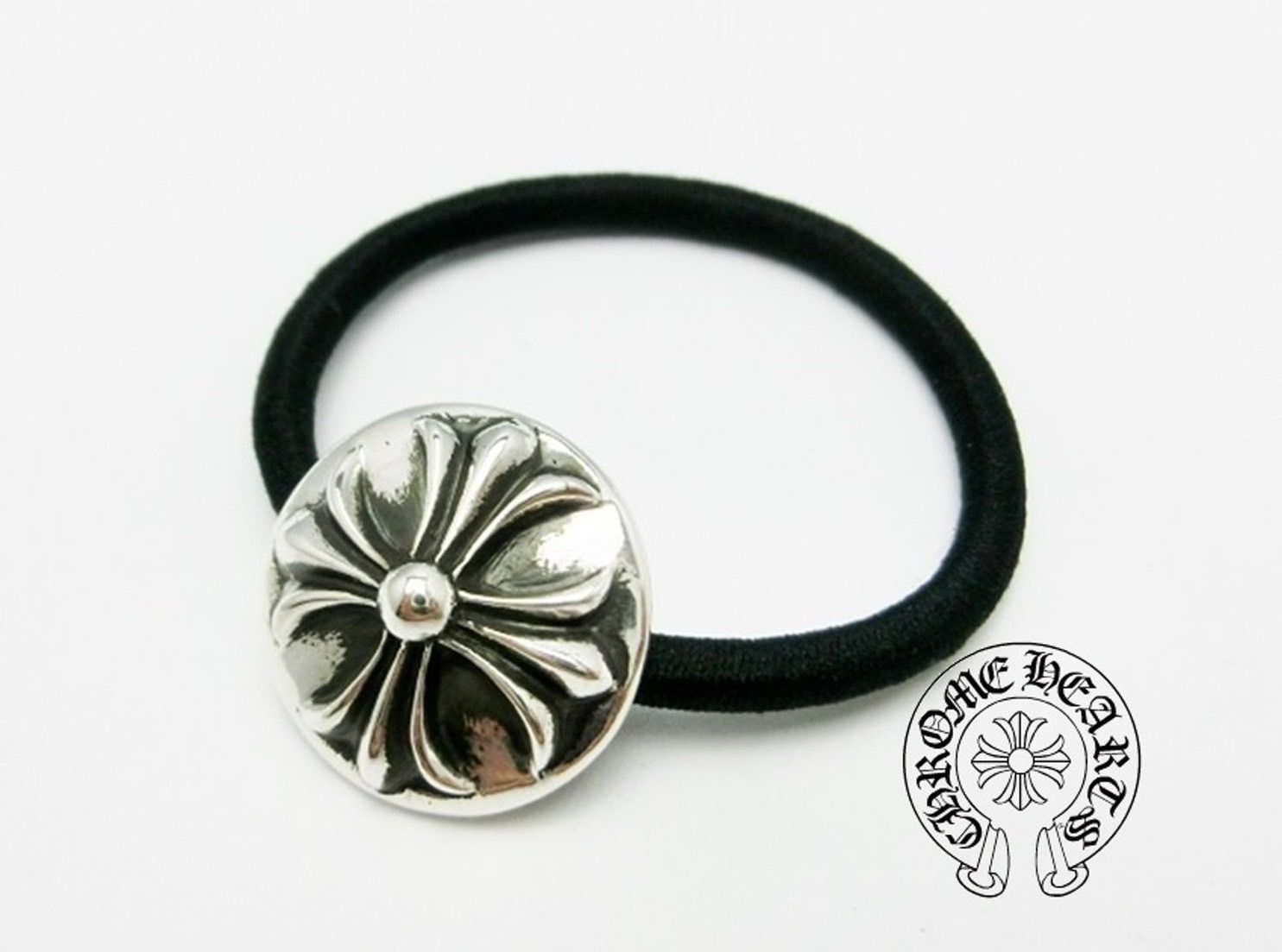 CHROME HEARTS HEATS CROSS BALL HAIR BAND クロムハーツ クロス