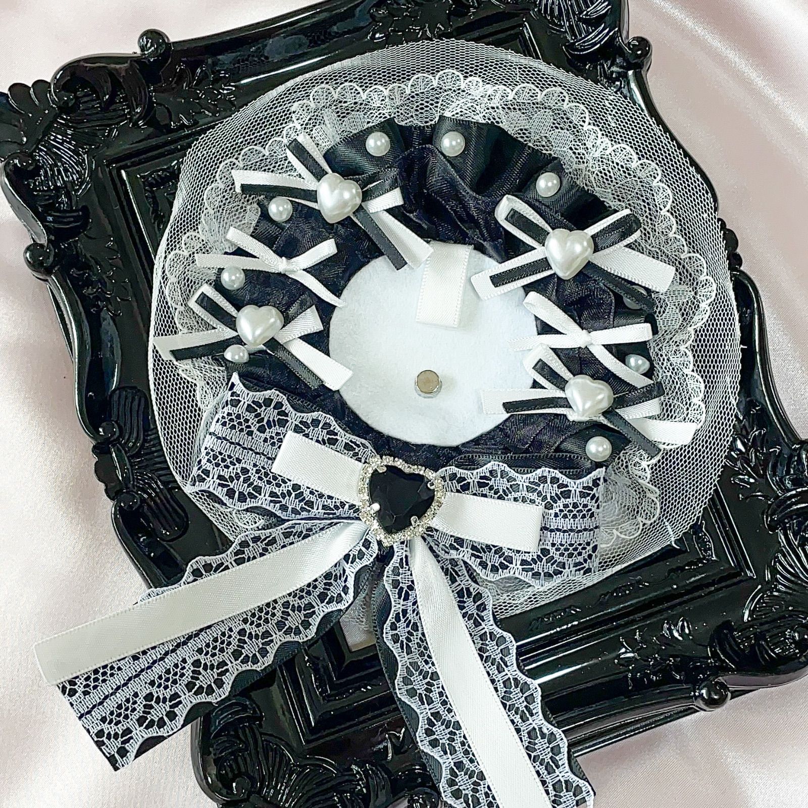 75mmサイズ】ロゼット 痛ロゼット 缶バッジ レースデコ 推し活 推し