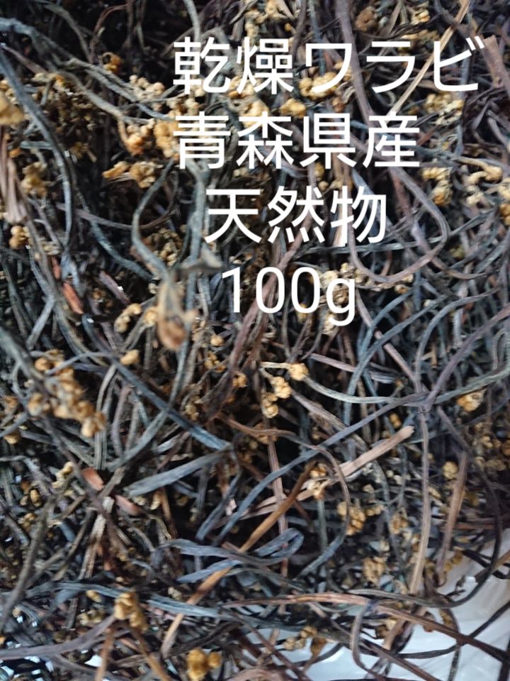 乾燥わらび青森県産天然物約100g