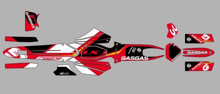 2011-2013 GASGAS TXT pro デカール ステッカー グラフィックデカール ※デザイン決定後30日以内に発送