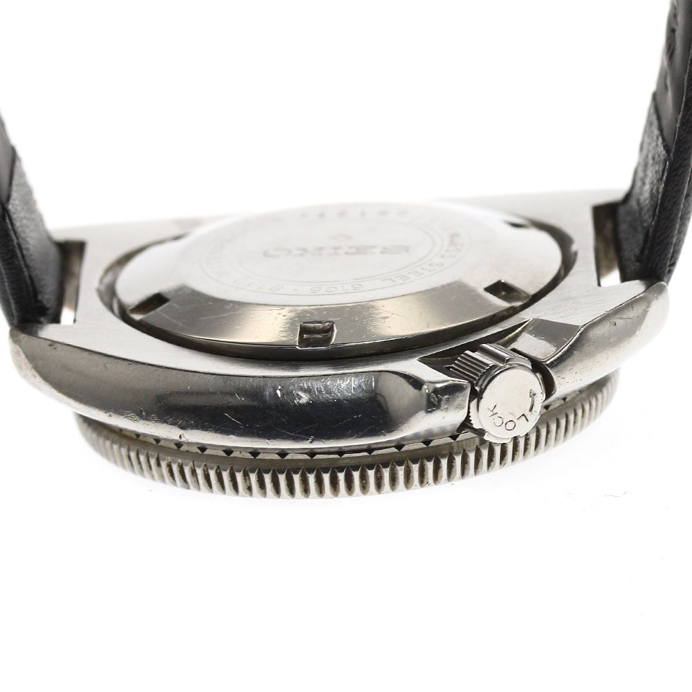  セイコー SEIKO 6105 8110 セカンド ダイバー デイト 自動巻き メンズ_891085 自動巻き時計 腕時計(アナログ)
