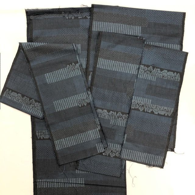 きものキレイ 大島紬 解き済 紺 段取り 家 木 格子 リユース secondhand KJ004 USTAUSTRALIA_COM_AU